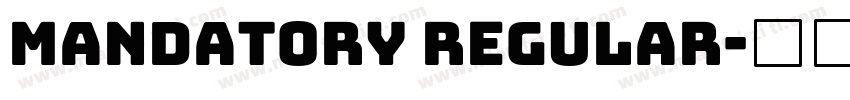 Mandatory regular字体转换